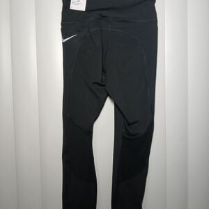 Nike Black Leggings with White Swoosh